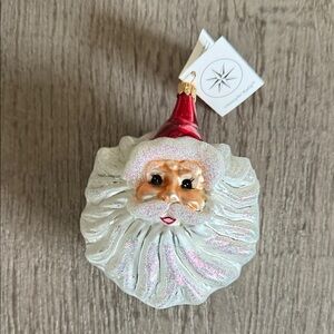 Christopher Radko Sparkling Santa Ornament New In Box